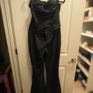 Black Strapless Jumpsuit
